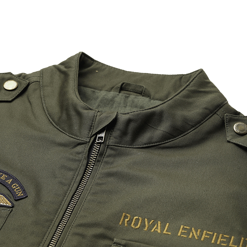 코만도 슬리브리스 올리브 재킷-4